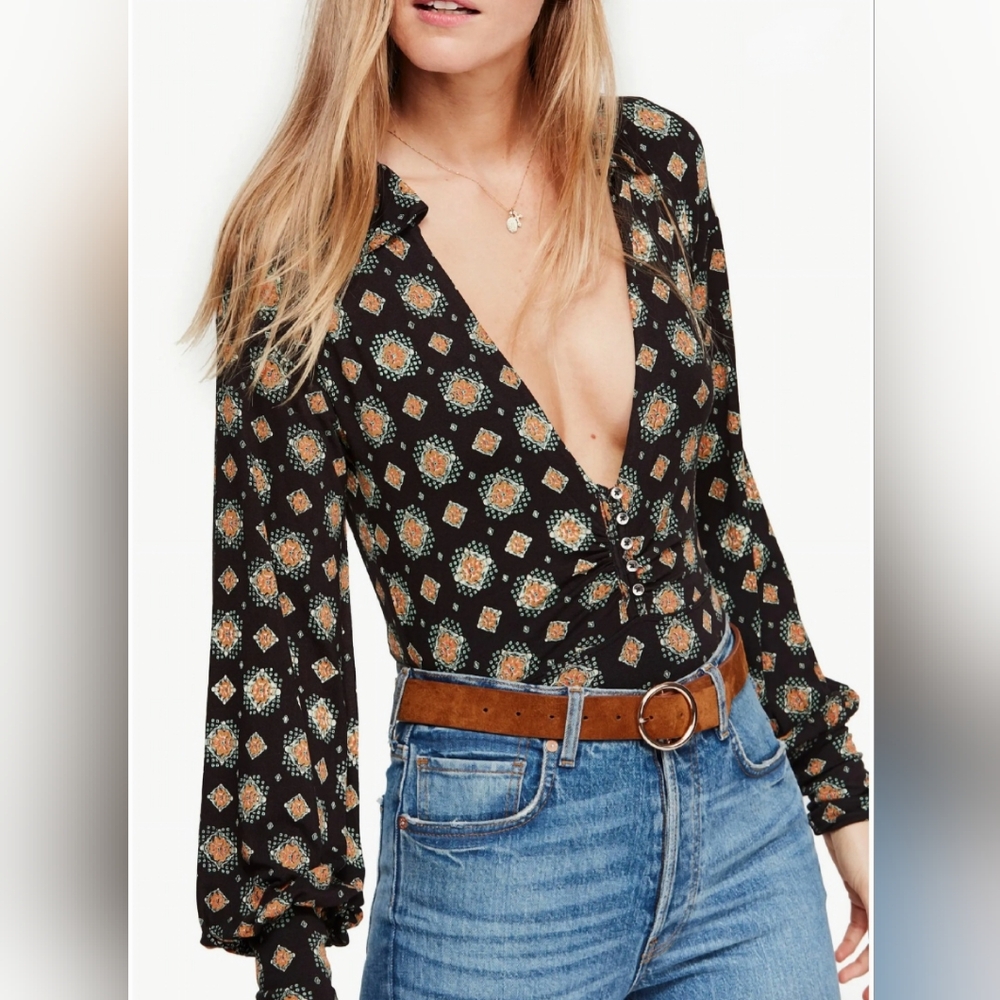 Free People Sydney Print Top